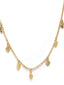 Women Set Of 3 Gold-Plated & Green Brass Charm Necklace