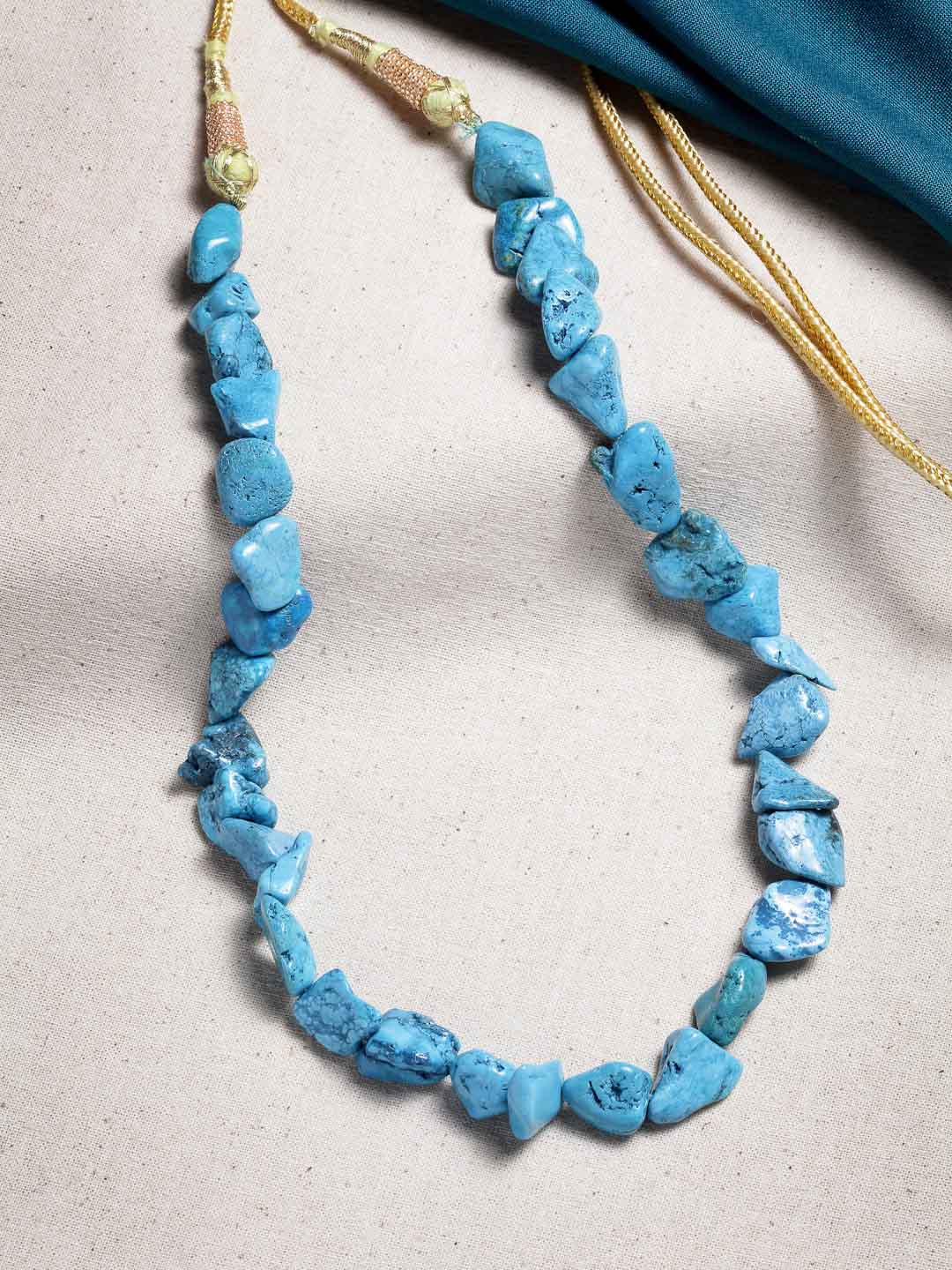 Turquoise Blue Stone Necklace