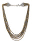 Silver & Gold-Plated German Silver Layered Necklace