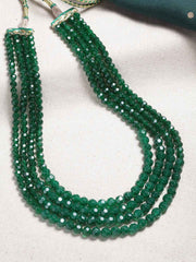 Green Handcrafted Multistring Necklace