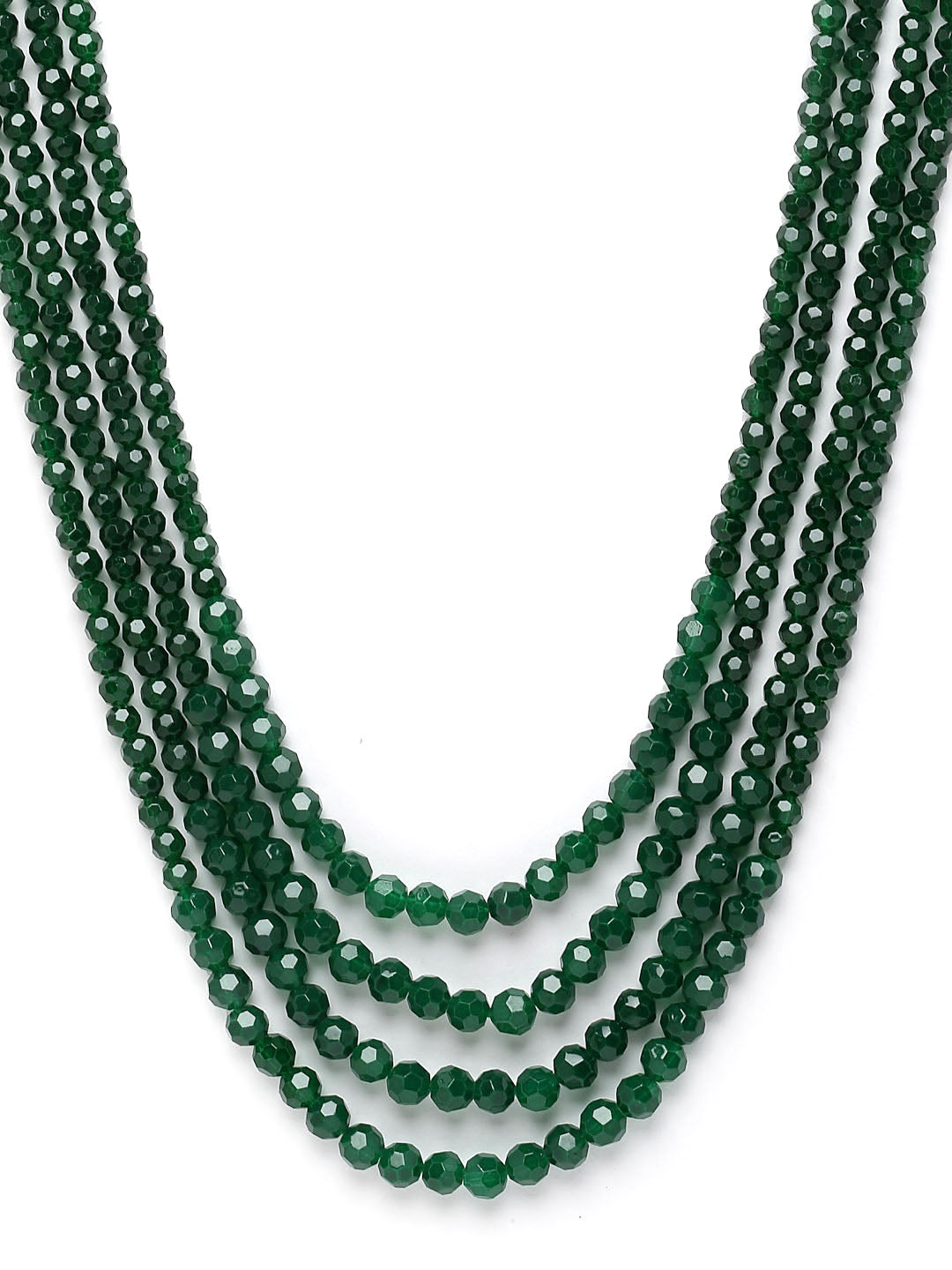 Green Handcrafted Multistring Necklace