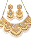 Gold-Plated Gold Kundan & Pearl Jewellery Set