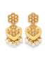 Gold-Plated Gold Kundan & Pearl Jewellery Set