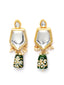 Gold-Plated Kundan Studded & Pearls Beaded Jewellery Set