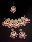 Gold-Plated Kundan Meenakari Choker Jewellery Set with Mang Tikka