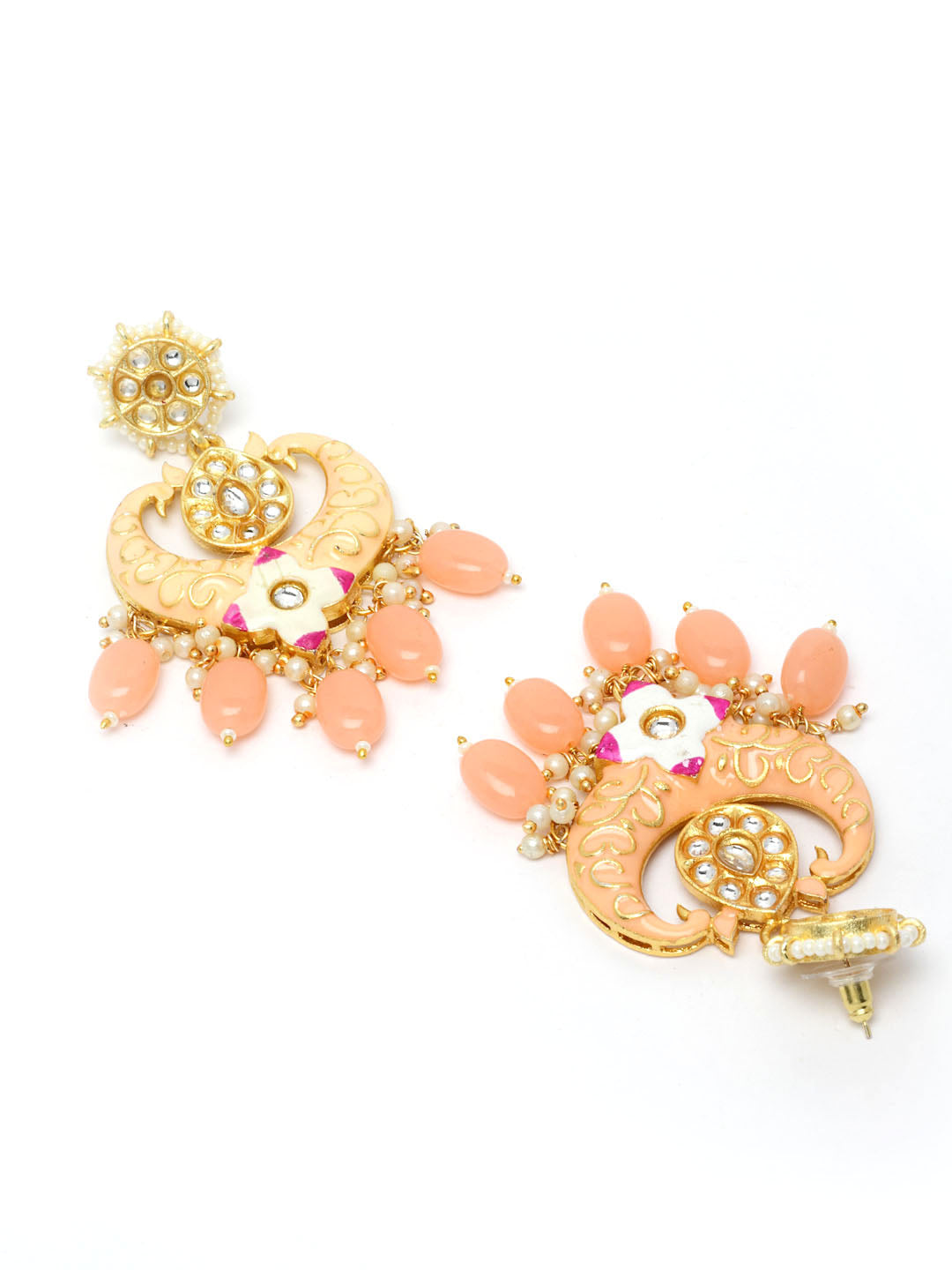 Gold-Plated Kundan Meenakari Choker Jewellery Set with Mang Tikka