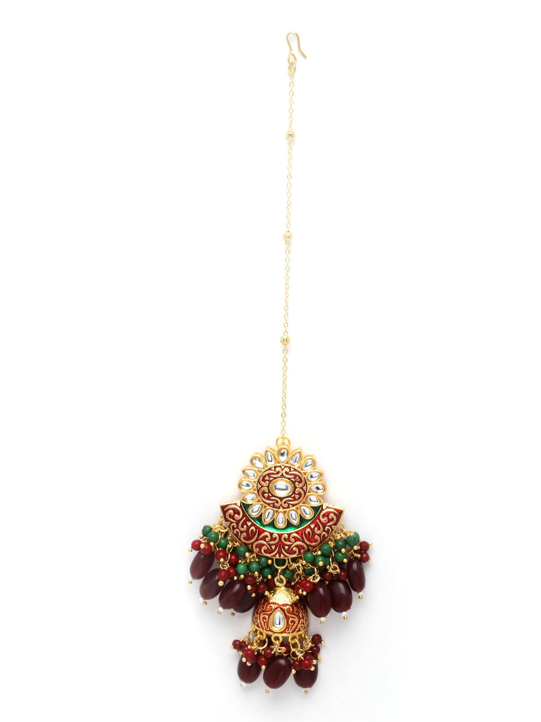 Kundan & Pearl Meenakari Choker Jewellery Set