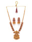 Gold-Plated & Stone-Studded Temple Jewellery Set