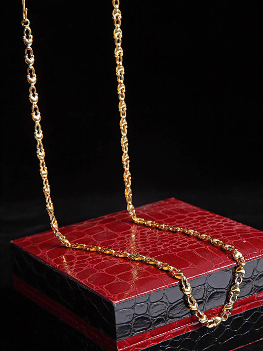 Men Gold-Plated Link Chain