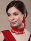 Red Beaded Handcrafted Jewellery Set