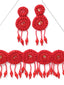 Red Beaded Handcrafted Jewellery Set