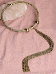 Gold-Toned Gold-Plated Choker Necklace