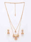 Gold-Plated CZ Studded Handcrafted Jewellery Set