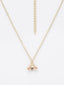 Gold-Plated White Pearl Beaded Handcrafted Pendant With Chain