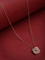 Rose Gold Plated Diamond-Look Foldable Pendant with Chain