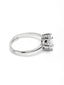 Silver-Plated American Diamond Studded Finger Ring