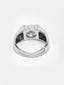 Silver-Plated AD Stone Solitaire Adjustable Couple Finger Rings