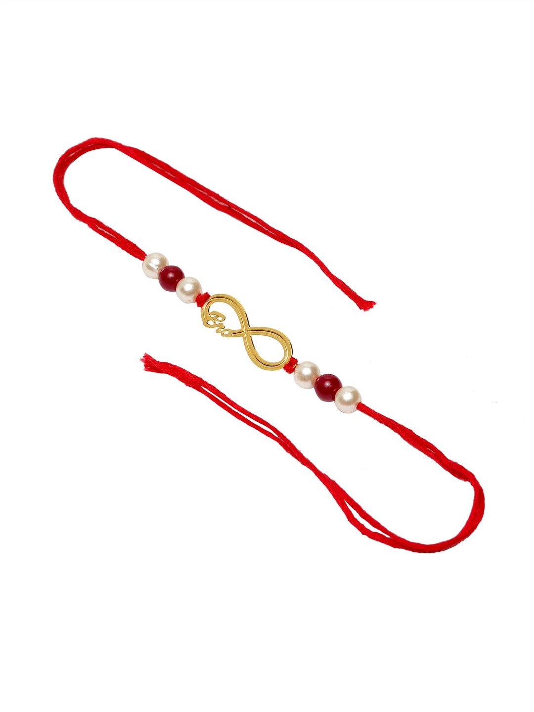 Men Gold-Plated & Red Brass Handcrafted BRO Rakhi Gift Set