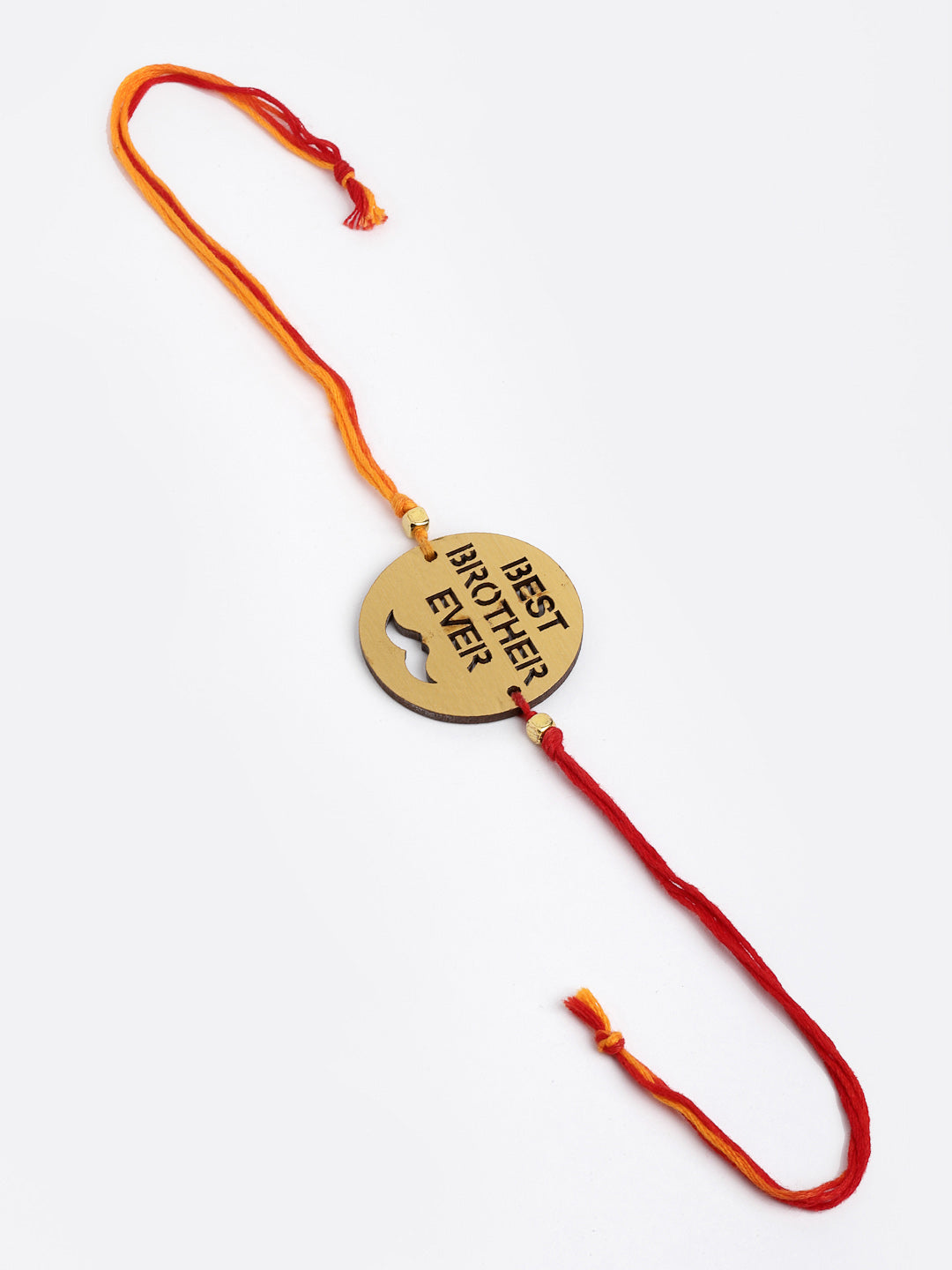 Men Gold-Toned Best Brother Ever Handcrafted Rakhi with Mug