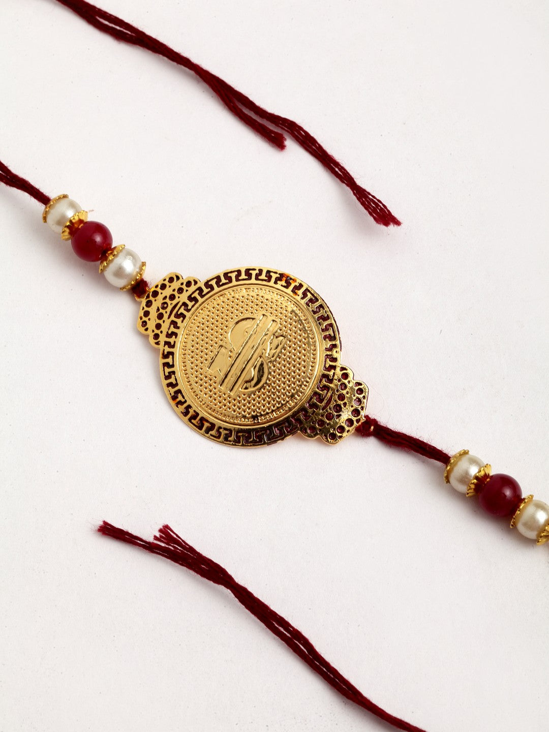 Gold-Plated Dollar Shaped Rakhi With Mug