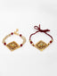 Set of 4 Gold-Plated Lumba & Rakhi With Bhaiya Bhabhi Mugs