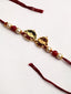 Gold-Plated & Red Rakhi With Mug