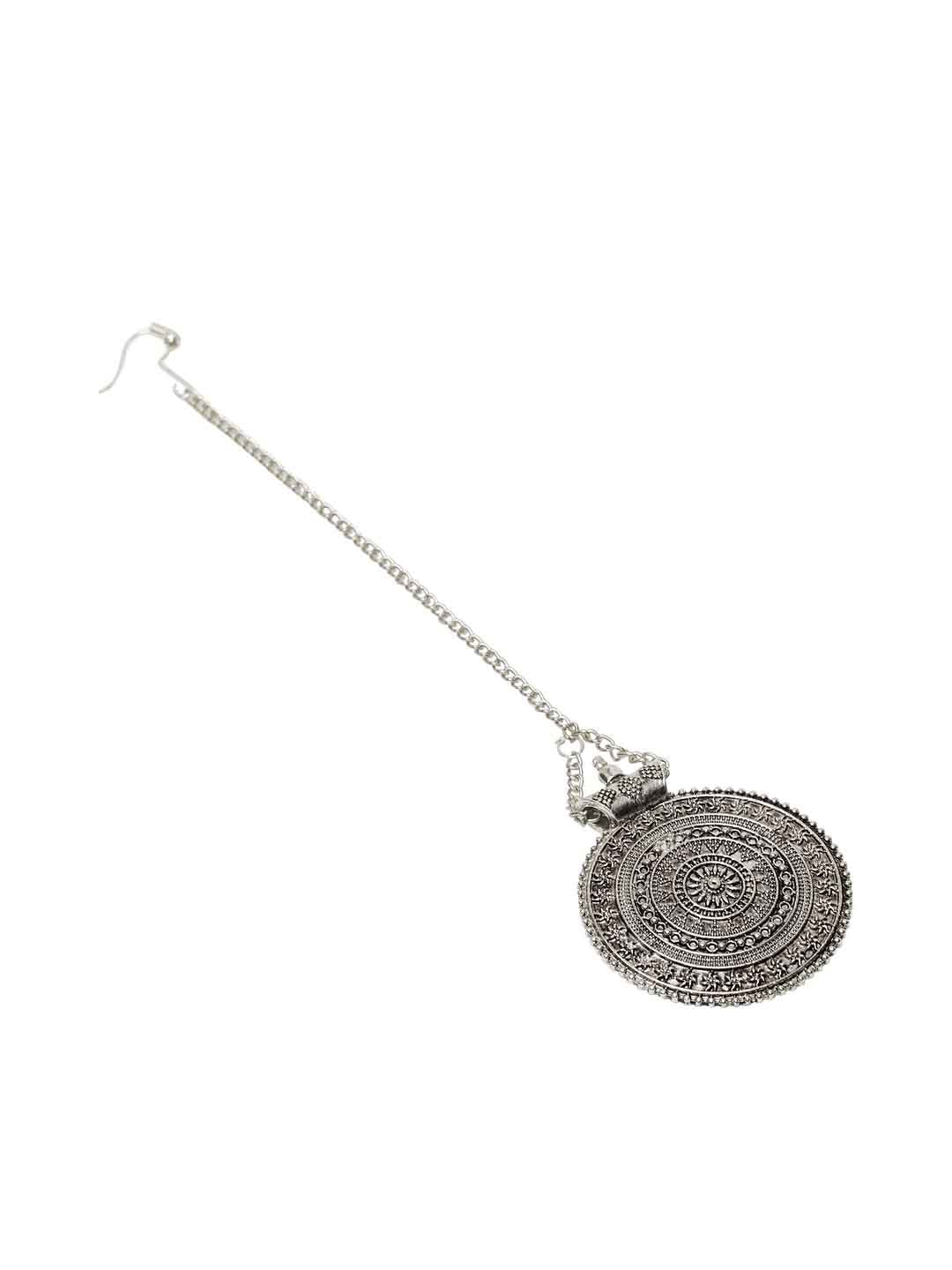 Oxidized Silver-Plated Handcrafted Maang Tikka