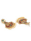 Women Gold-Plated Handcrafted Earrings and Maang Tikka