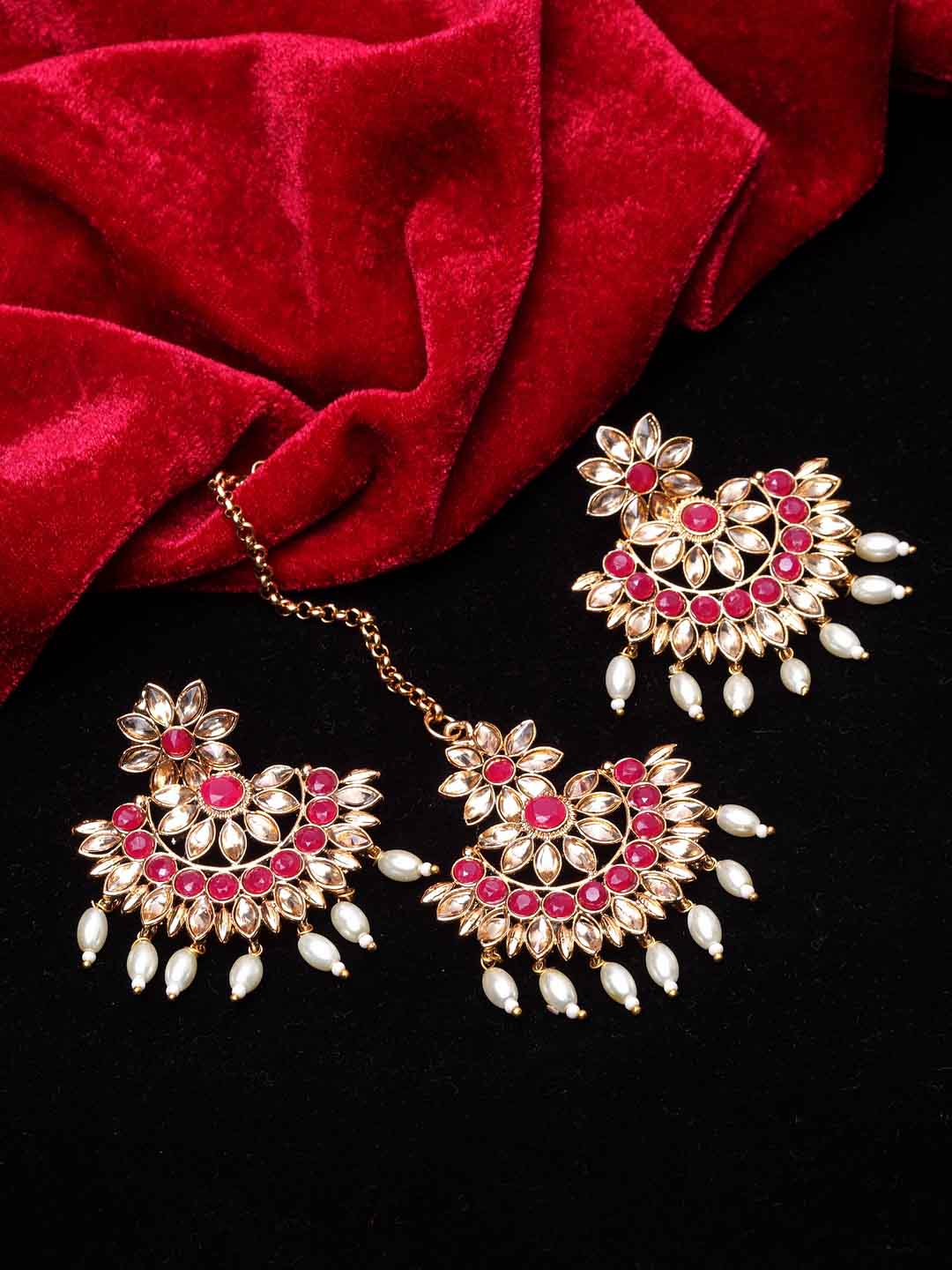 Maang Tikka & Earring Set