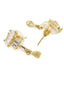 Gold-Plated CZ Stone-Studded & Black Beaded Mangalsutra Set