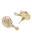 Gold-Plated & White CZ Stone-Studded & Beaded Mangalsutra Set