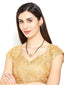 Gold-Plated & White &Pink CZ Stone-Studded Mangalsutra Set