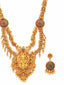 Gold-Plated Stone Studded & Beaded Jewellery Set